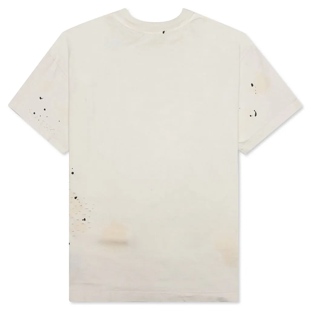 Glittered Logo Classic Tee - Off-White/Black